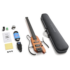 Donner HUSH-X Natural - Travel Electric Guitar