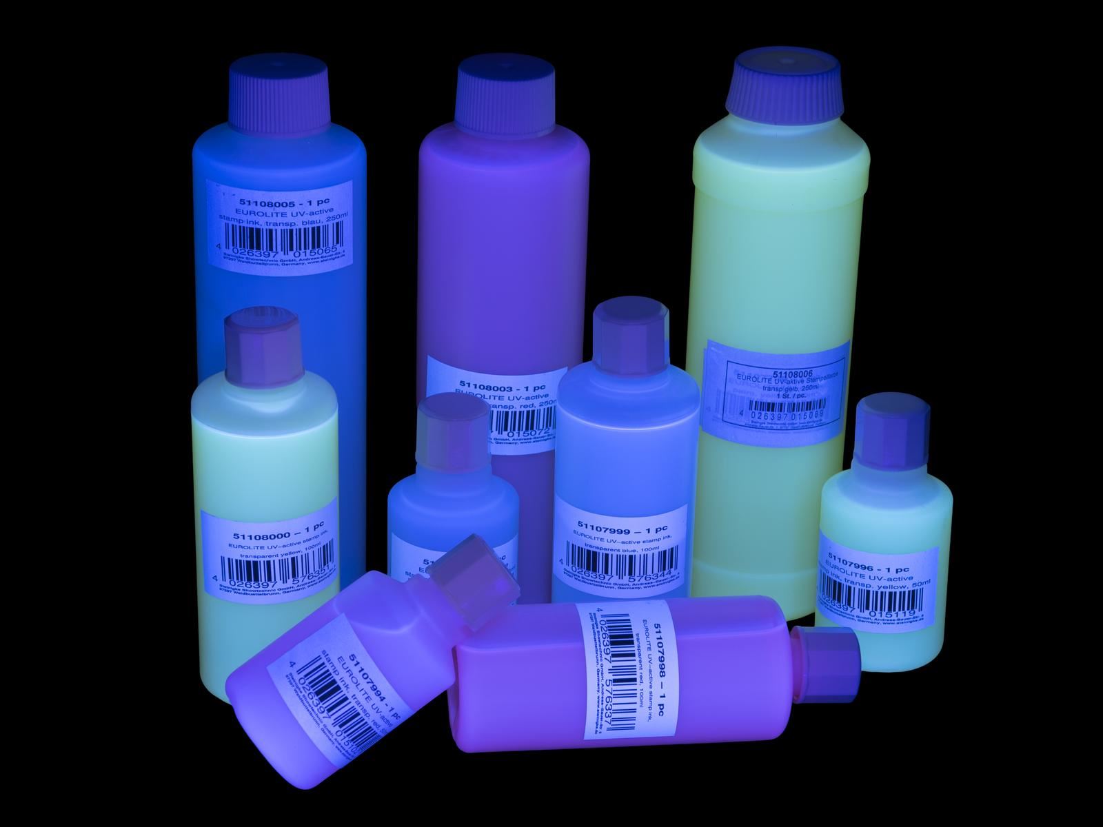 Eurolite Uv Active Stamp Ink Transparent Blue 100Ml