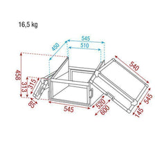 Boîtier combiné DAP 6+10U