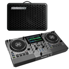 Numark Mixstream Pro Go Controller with Soundboks Go Portable Speaker