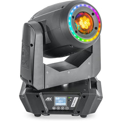 AFX SPOT-240LED-FC Spot Zoom Moving Head with Ring Effect 240W White LED in a Flight Case