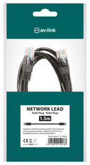 AV:Link Cat5e Patchkabel UTP RJ45-Stecker auf RJ45-Stecker 1,5 m