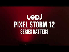 8x LEDJ Pixel Storm 12 Hex LED Batten Bar Uplighter 12 x 12W Package