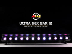 ADJ Ultra Hex Bar 12 LED Batten Wall Washer 12 x 10W Hex DJ Disco