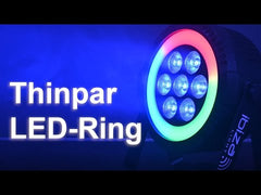 Ibiza THINPAR-LED-RING Extra Plat PAR Effet Halo DJ