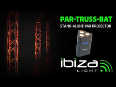 Ibiza Light Truss Par Batt LED Uplighter inc. Remote