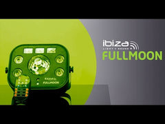 Ibiza FULLMOON Effet de lumière DMX Wash, UV, Laser RG, Strobe et Astro