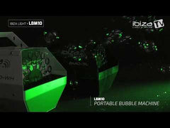 Ibiza Black Bubble Machine High Output