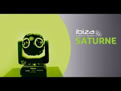 Ibiza Light Saturne DMX tête mobile tournante boule disco effet de lumière stroboscopique DJ