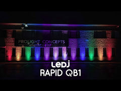 4x LEDJ Rapid QB1 Hex LED Uplighter Batterie Drahtlose LED-Beleuchtung DJ Disco