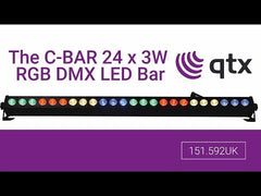 QTX C-BAR 24 x 3W RGB DMX LED 1M Barlatte