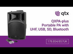 Sono portable active QTX 12" avec UHF, USB, SD et Bluetooth