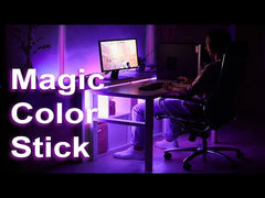 Ibiza Light MAGIC-COLOR-STICK-1.5WH Blanc 1.5M LED Contrôle par application Éclairage de fête DJ