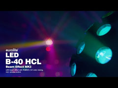 EUROLITE LED B-40 HCL Strahleffekt MK2 Weißer Split-Color-Mirrorball-Effekt