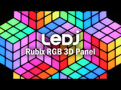 2x Cube LED à panneau 3D RVB LEDJ Rubix