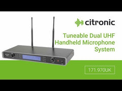 Chord RU210-H Tuneable Dual UHF Handheld Microphone System Wireless Radio Mic