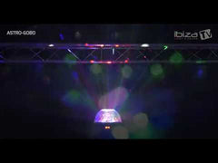 Ibiza Light Astro Gobo LED-Lichteffekt RGBW Mirrorball DJ Disco Partybeleuchtung