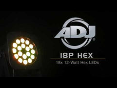 ADJ 18P Hex 18 x 12W RGBWAUV LED High Power Par Can DMX